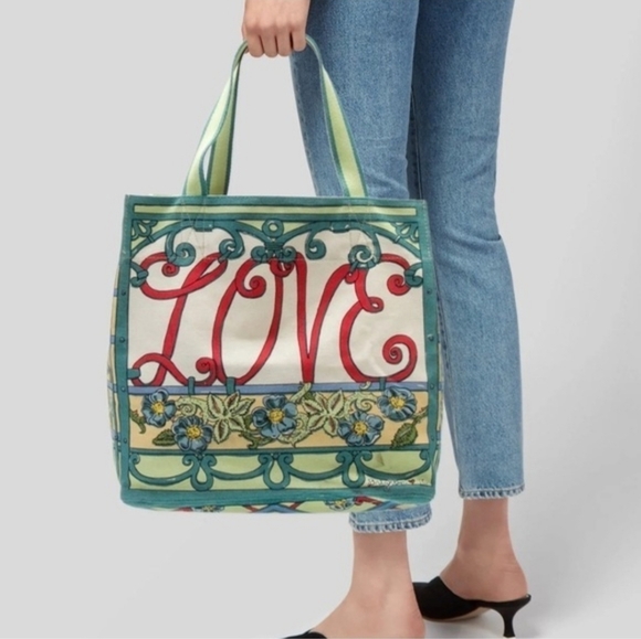 Brighton Handbags - Brighton A Winters Love Canvas Tote NWT